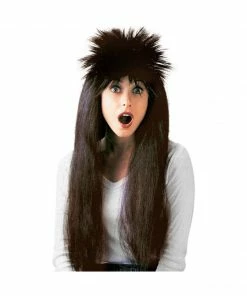Fun Plus Wigs Adult Brown 80's Style Wig