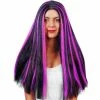 Fun Plus Wigs Adult Black & Purple Witch Wig