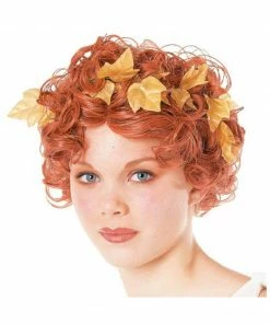 Brands On Sale Wigs Short & Curly Goddess Wig With Laurel Leaves