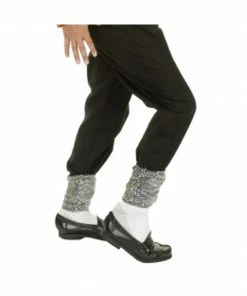 Fun Plus Adult Glitter Pop Star Legging Socks Adult Costumes