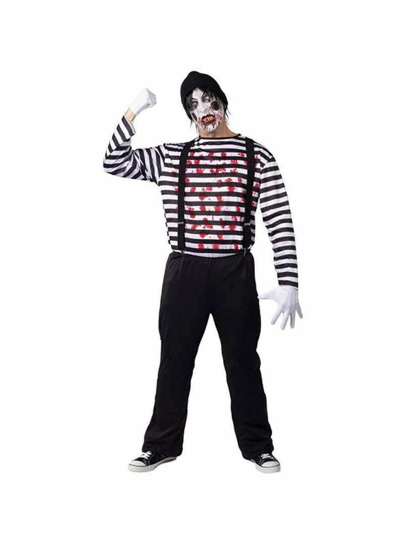 Fun Plus Adult Miniacal Mime Costume Adult Costumes 3 Fun Plus Adult Miniacal Mime Costume Adult Costumes