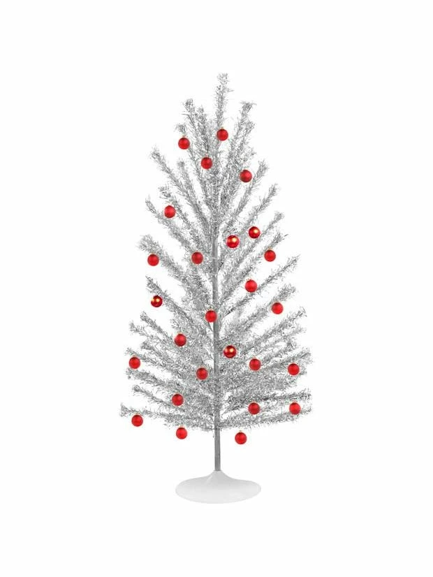 Exclusive Decor Mid-Century Modern-Style Aluminum Christmas Tree 3 Exclusive Decor Mid-Century Modern-Style Aluminum Christmas Tree