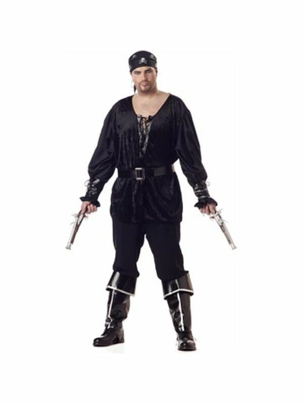 California Costume Co. Adult Costumes Adult Plus Size Blackheart Pirate Costume 3 California Costume Co. Adult Costumes Adult Plus Size Blackheart Pirate Costume