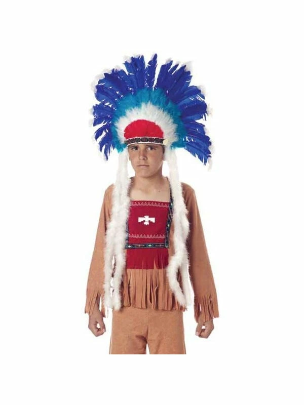California Costume Co. Hats Child's Full Indian Headdress 3 California Costume Co. Hats Child's Full Indian Headdress