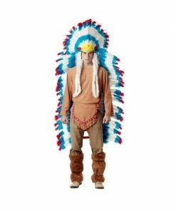 Exclusive Hats Adult Full-Sized Indian Feather Headdress