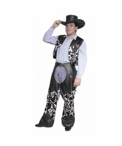 Charades Hats Adult Black Costume Cowboy Hat