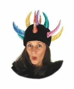 Elope Inc. Adult Multi-Colored Horned Hat Hats