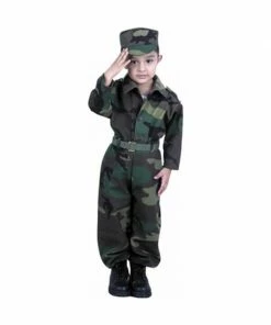 Charades Kids Costumes Toddler Army Costume