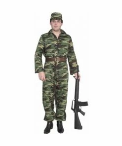 Charades Adult Costumes Adult ARMY GI Costume