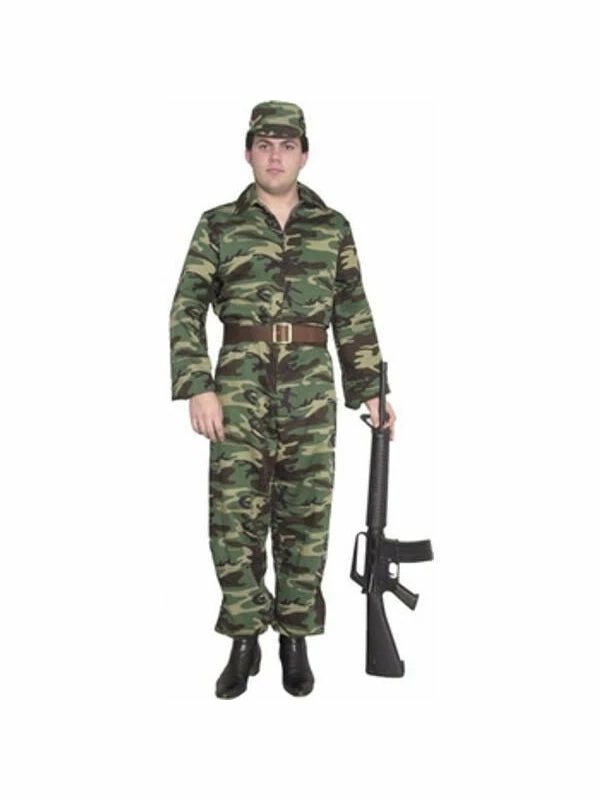 Charades Adult Costumes Adult ARMY GI Costume 3 Charades Adult Costumes Adult ARMY GI Costume