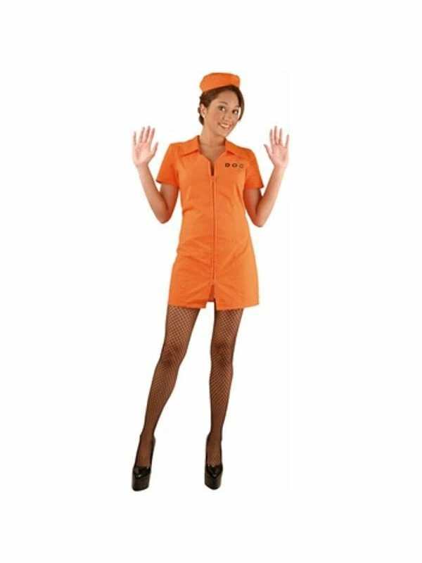 Charades Adult Costumes Adult Women's D.O.C. Prisoner Costume 3 Charades Adult Costumes Adult Women's D.O.C. Prisoner Costume