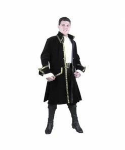 Charades Adult Leather Pirate Captain Costume Adult Costumes