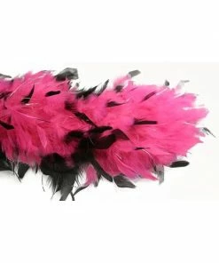 Charades Accessory Kits Pink/Black W/Tinsel Feather Boa