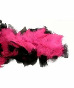 Charades Pink/Black Chandelle Feather Boa