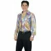 Charades Adult 70's Disco Snake Lame Shirt Accessory Kits