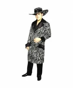 Charades Adult Costumes Adult Long Zebra Pimp Suit Costume