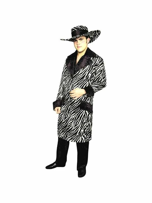 Charades Adult Costumes Adult Long Zebra Pimp Suit Costume 3 Charades Adult Costumes Adult Long Zebra Pimp Suit Costume