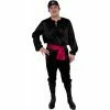 Charades Accessory Kits Adult Black Satin Pirate Shirt