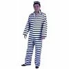Charades Adult Striped Prison Costume Adult Costumes