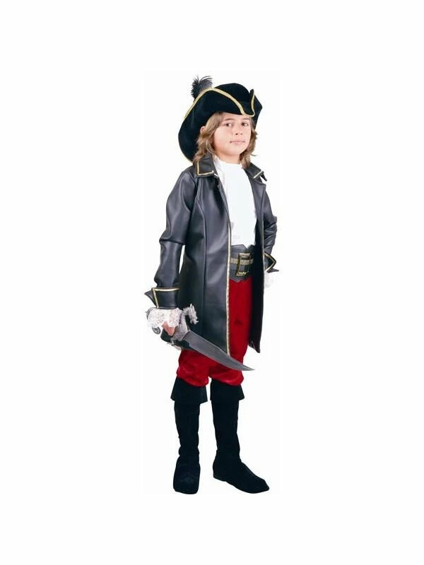 Charades Kids Costumes Child's Pirate Captain Costume 3 Charades Kids Costumes Child's Pirate Captain Costume