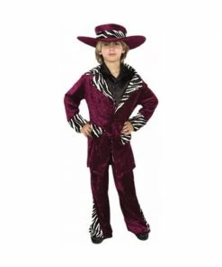 Charades Kids Costumes Child Pimp Suit Costume