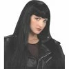 Fun World Wigs Long Black Costume Wig 2 Fun World Wigs Long Black Costume Wig