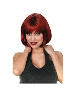 Fun World Wigs Adult Auburn Short Bob Wig