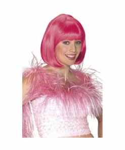 Fun World Adult Pink Short Bob Wig Wigs
