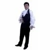 Charades Adult Vampire Shirt With Jabot