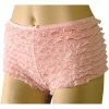Leg Avenue Pink Lace Ruffled Tanga Shorts