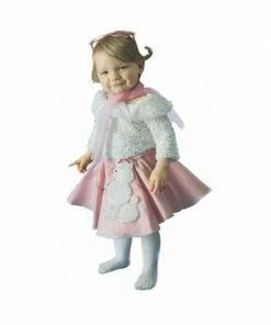 A. Chatila Co. Inc. Toddler 50's Shaggy White Blouse