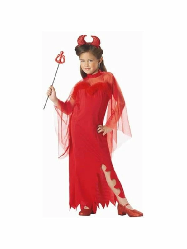California Costume Co. Child's Sheer Devil Girl Costume Kids Costumes 3 California Costume Co. Child's Sheer Devil Girl Costume Kids Costumes