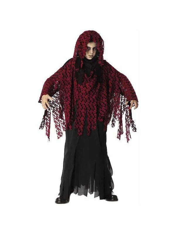 California Costume Co. Child's Burgundy Graveyard Ghoul Costume 3 California Costume Co. Child's Burgundy Graveyard Ghoul Costume
