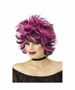 California Costume Co. Wigs Adult Pink & Black Sexy Shag Wig