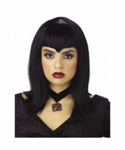 California Costume Co. Adult Black Vampiress Wig Wigs
