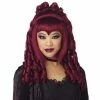 California Costume Co. Burgundy Curly Gothic Vampire Wig Wigs