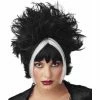 California Costume Co. Chunky Black & White Gothic Streaked Wig