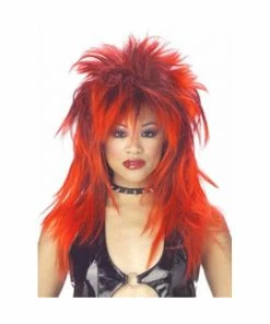 California Costume Co. Wigs Red & Black Punk Wig
