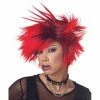 California Costume Co. Women's Black & Red Spiked Wig