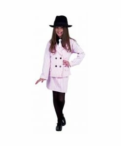 Charades Child's Pink Gangster Moll Costume