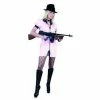 Charades Adult Costumes Adult White Sexy Gangster Girl Costume