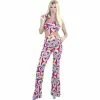 Charades Adult Psychedelic Disco Girl Costume