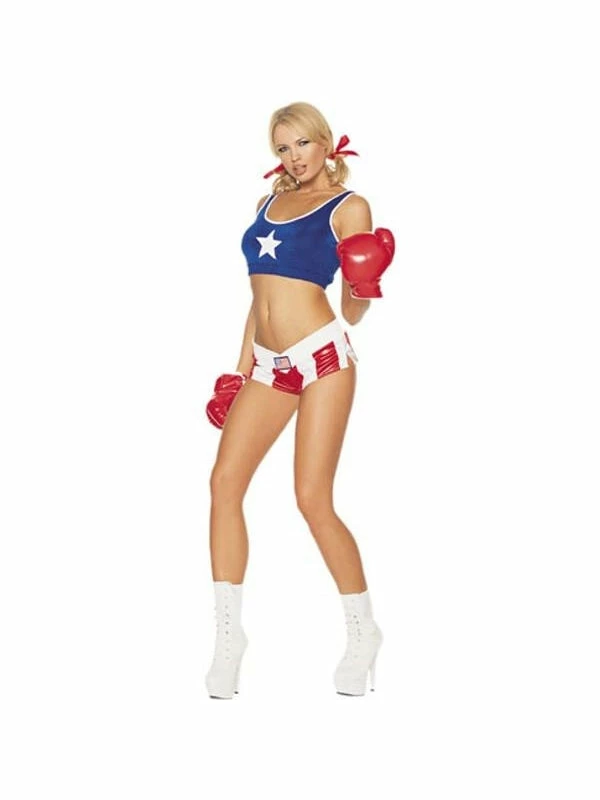 Charades Adult Costumes Adult Sexy Girl Boxer Costume 3 Charades Adult Costumes Adult Sexy Girl Boxer Costume