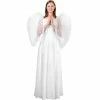 Top Trims Adult Large White Feather Angel Wings