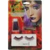 Fun World Adult Purple Halloween Lipstick Eyelash Make Up Kit Costume Make-up