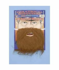 Forum Novelties Inc. Adult Brown Costume Pirate Beard Costume Facial Hair