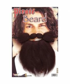 Forum Novelties Inc. Adult Black Costume Pirate Beard Costume Facial Hair