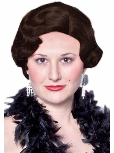 Brands On Sale Black Roaring 20's Flapper Wig 3 Brands On Sale Black Roaring 20's Flapper Wig