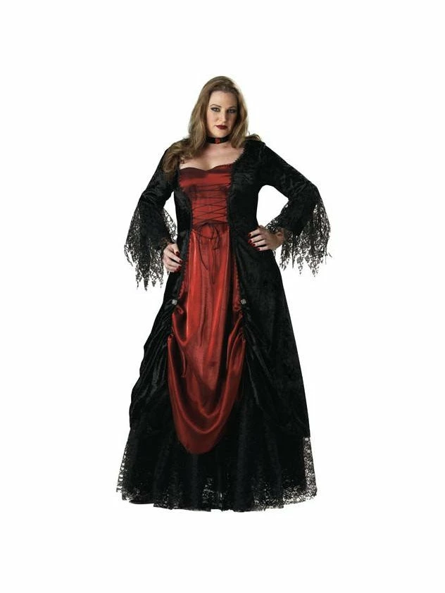 Brands On Sale Adult Costumes Adult Plus Size Gothic Vampira Costume 3 Brands On Sale Adult Costumes Adult Plus Size Gothic Vampira Costume