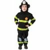 Dress Up America Kids Costumes Toddler Black Fireman Costume